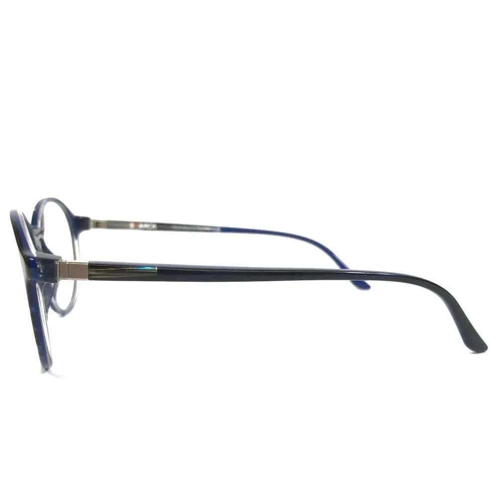 Starck Eyeglasses Frames SH3035 0020 Blue Round Full Rim 50-19-140
